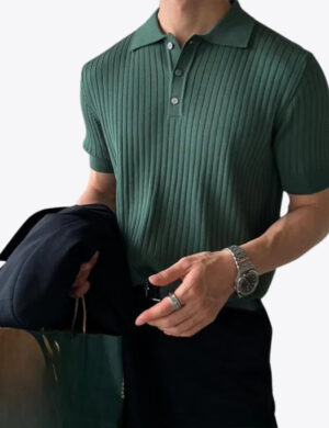 Elite Ribbed Polo Shirt