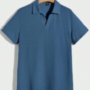 Waffle Knit Polo Shirt 1