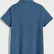 Waffle Knit Polo Shirt 2