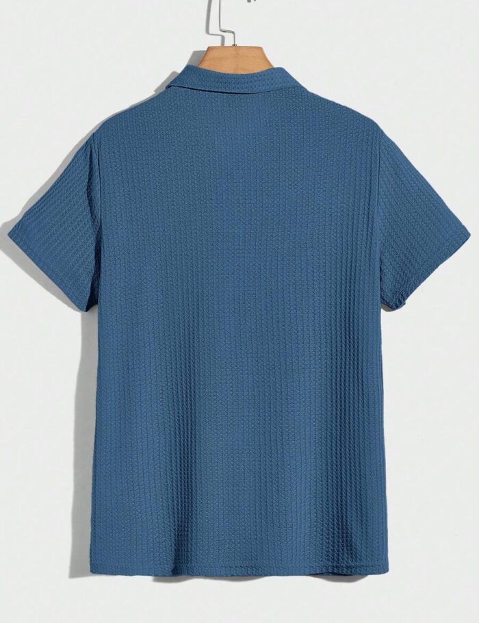 Waffle Knit Polo Shirt 2
