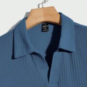 Waffle Knit Polo Shirt 3